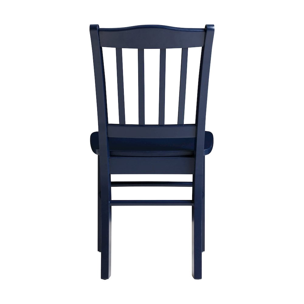 Boraam Shaker Dining Chairs, Set of 2 – Navy Blue Finish