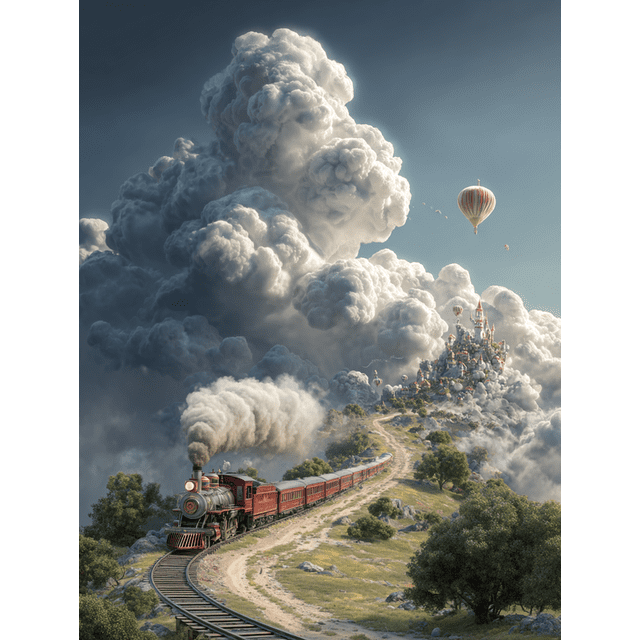 Qisvanset 12x16 Inch Misty Meadow Landscape Canvas Print Wall Art