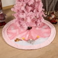 thumbnail image 2 of Árbol De Navidad Con Rosa Claro Rudolph Felpa Alfombra De Árbol De Navidad Árbol De Navidad Decoración De Fiesta Navideña seitruly HA046693-02, 2 of 6