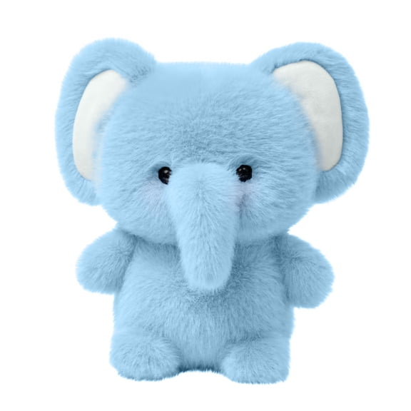 7.8Inch Plush Elephants Toy Soft Stuffed Animal Comfortable to Touch Cute Design Adorable Companions for Cuddling and Birthday Christmas Valentine's Day Gift Giving (Elephants)