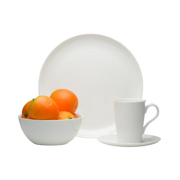 Red Vanilla Pure Vanilla 16-Piece Bone China Coupe Dinner Set