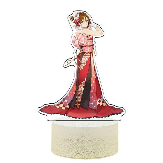 Luz nocturna Mikus Meiko Anime Decor Lámpara 3D Illusion con USB