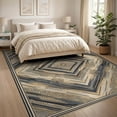 thumbnail image 3 of ODIKA 8'x10' Washable Area Rug Abstract Way Throw Irregular Border Lightweight Entryway Foam for King Size Bedroom Under Bed, Master Suite, Non-Shedding, Easy Care, 3 of 7