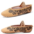 thumbnail image 1 of Zapato de baile de Ballet con estampado de moda para mujer, zapatillas de Ballet de suela blanda para niñas, Yoga, gimnasio, zapatos planos de baile, zapatos de bailarina, 1 of 5