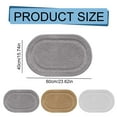 thumbnail image 3 of Pryess Soft Absorbent Microfiber Bathroom Rug, Bathroom Rug Oval Microfiber Mat, Absorbent and Non-Slip, Machine Washable for Shower Room (#B), Limited Time Clearance!, 3 of 9