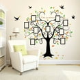 thumbnail image 3 of Family Tree Wall Decal - Heart Shaped Wall Sticker with 9 Large Photo Picture Sticker Frames, 3 of 7