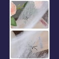 thumbnail image 5 of Halloween Spider Web Decoration 1076 Sqft Stretchable Halloween Cobwebs with 2 Fake Spiders for Indoor/Outdoor (White), 5 of 6