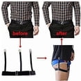 thumbnail image 4 of Shirt Stay clips Men s Shirt Slip Clip Adjustable Shirt Stay Garters Soft and Smooth Elastic with Anti-Slip Clip, 4 of 4