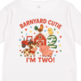 thumbnail image 4 of Inktastic Barnyard Cutie I'm Two Birthday Boys or Girls Long Sleeve Toddler T-Shirt, 4 of 5
