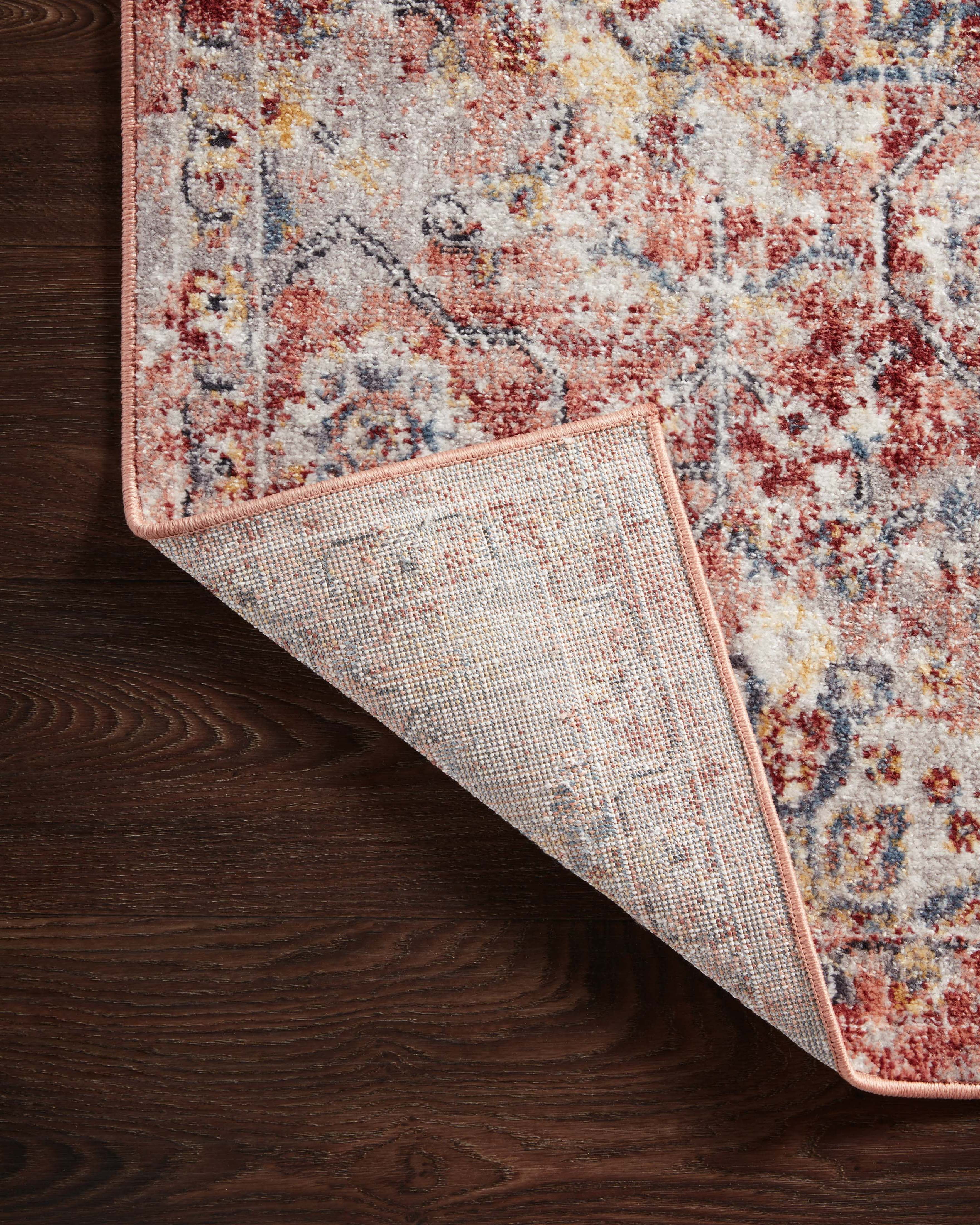 Loloi Cassandra Collection CSN-03 Rust / Ivory Oriental Area Rug 18" x 18" Sample