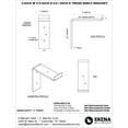 thumbnail image 2 of Ekena Millwork 2"W x 6"D x 6 1/4"H Steel Truss Shelf Bracket, Antiqued Warm Silver, 2 of 11