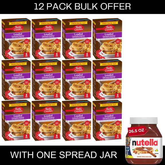 Betty Crocker Loaded Casserole Potatoes, Made with Real Cheese, Twin Pack, 8 oz Box