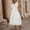 *White, variant on ClodeEU Womens V Neck Ruffle Hem Sleeveless Dress with Belt,Elegant Fashion Maxi Dress Red,Womens Plus L