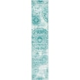 thumbnail image 2 of Unique Loom 3141572 2 ft. x 9 ft. 10 in. Grand Sofia Runner Rug, Turquoise, 2 of 2
