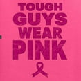 thumbnail image 6 of Wild Bobby Tough Guys Wear Pink Distressed Breast Cancer Awareness Men Tee, Neon Pink, Large, 6 of 6
