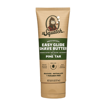Dr. Squatch Pine Tar Natural Shave Butter for Men, 6 fl oz