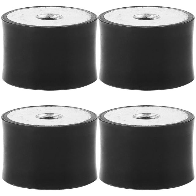 IFANLANDOR 4Pcs Shock Absorber Compressor Vibration Isolation Pads Rubber Metal for Mechanical Applications