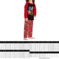 thumbnail image 2 of Conjunto De Pijamas De 2 Piezas Conjunto de pijama familiar de 2 piezas Conjunto de ropa de dormir de estilo navideño con estampado de pato informal Kuymtek Chica Rojo 9-10T para Niño, 2 of 6