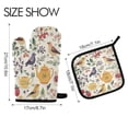 thumbnail image 2 of Yayeee Oven Mitts and Pot Holder Set of 4 Heat Resistant Kitchen Gloves Baking Hot Pad, Birds and Teapots, 2 of 5