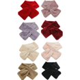 thumbnail image 5 of Women Scarf Creative Cross Solid Color Faux Fur Scarf Collar Scarf Neck Warmer, 5 of 5