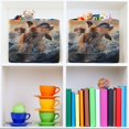 thumbnail image 6 of Ryvnso Dolphin Jumping Storage Basket Large Bin Foldable Boxes Toys Organizer 14.2x10.2x8.3in 2 PCs, 6 of 8
