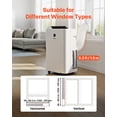 thumbnail image 3 of VEVOR Portable Air Conditioner, 12000 BTU ASHRAE (8150 BTU SACC) 4-in-1 Standing Cooling Ac Unit, LED Touch Panel & Remote Control, 24h Timer, Cooling, 3 of 9