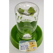 Lixit Happy Home Baby Chick Dual Feeder and Waterer, BPA Free Plastic, Green, 32 oz