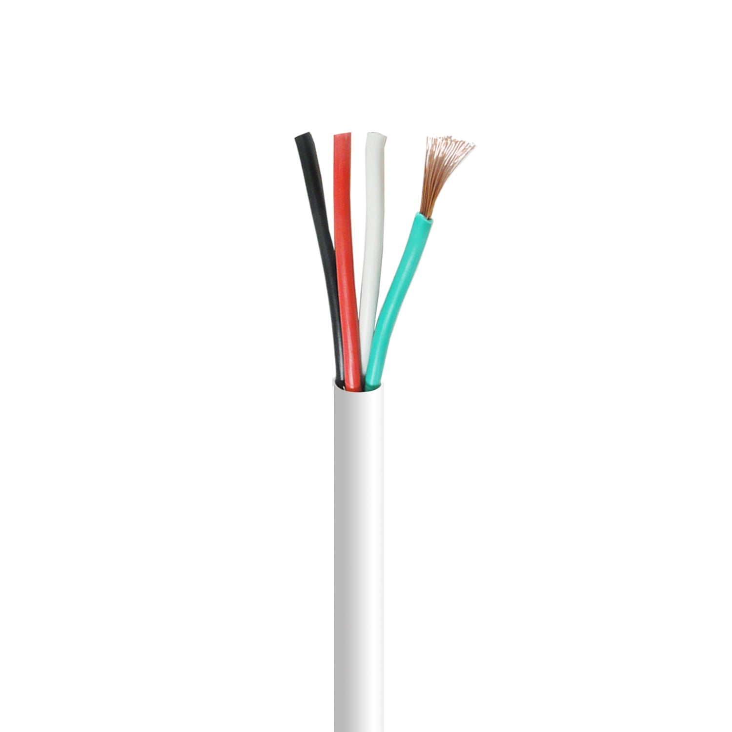 In Wall Audio Speaker Cable Wire 14/4 Gauge/AWG OFC Pure Copper 500ft White