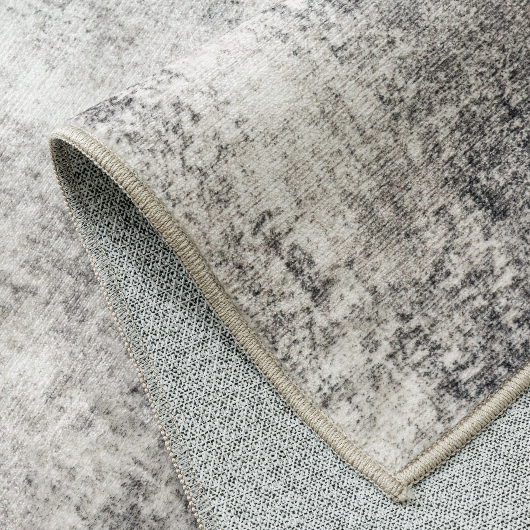 BERTHMEER 5'x7' Gray Area Rugs for Living Room Bedroom Dining Room Modern Abstract Contemporary Rugs Machine Washable non-slip