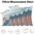 thumbnail image 5 of Throw Pillow Covers, Red Blue Teal Palm Leaves Decorative Throw Pillow Covers 18x18 Inch, Summer Botanical Tropical Leaf Square Linen Pillow Cases for Couch/Living Room/Sofa, 5 of 9