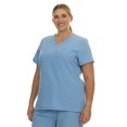 thumbnail image 2 of HEAL+WEAR Plus Size Women's V-Neck Scrub Top Multi-Pocket Medical Uniform for Nurse, 4-Way Stretch, Spa, 2 of 2