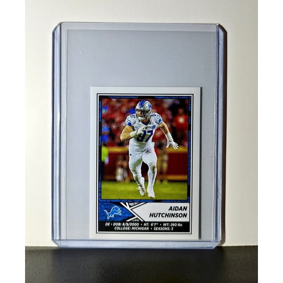 Aidan Hutchinson 2024 Panini NFL Sticker #386 Detroit Lions