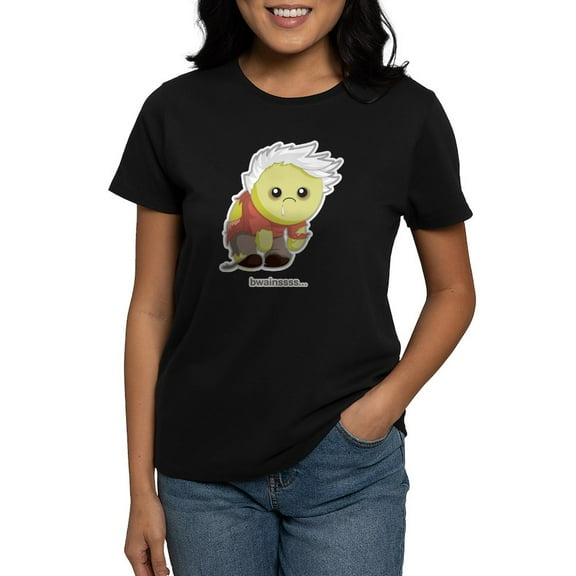 CafePress - Kawaii Zombie Women's Dark T Shirt - Women's Traditional Fit Dark T-Shirt
