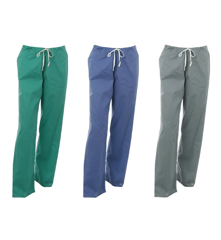 Unotux Unisex Medical Apparel Doctor Nurse Reversible Uniform Scrub Pants XS-3XL