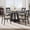 Black, variant on 47 Inch Round Dining Table for 4-6 People, Farmhouse Circle Dinner Table with Wooden Cross Pedestal Base, Kitchen Table for Dining Room, Living Room, Table Only-Brown