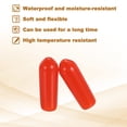 thumbnail image 4 of Uxcell 88Pcs Silicone End Caps, 5.5mm(1/4") ID14mm(9/16") Height Round Screw Thread Protectors Flexible Screw Bolt Covers Caps for Metal Tube Rod Bolt, Red, 4 of 7
