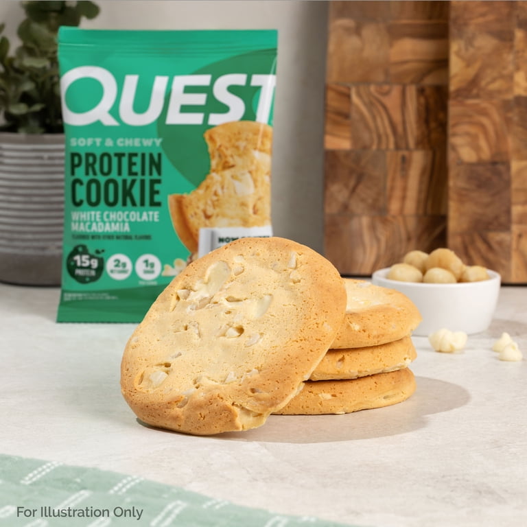 Quest Nutrition White Chocolate Macadamia Cookies with 15g Protein