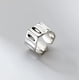 thumbnail image 2 of BFCLUB 925 anillos de plata esterlina para mujeres y hombres joyería fina dedo ajustable abierto anillo de tira Vintage para fiesta regalo de cumpleaños, 2 of 2