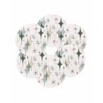 thumbnail image 7 of 13 Inch Round Placemats Set of 6, Green Beige Diamond Non Slip Heat Insulation PP Table Mats, Modern Geometric Middle Century Pink Washable Place Mats for Kitchen Dining Party Table Decor, 7 of 7