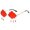 Red, variant on Rimless Punk Tassel Sunglasse Shades Cloud Glasses Outdoor Sun Glasses for Men Women Unisex Fashion Green One Size