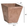 thumbnail image 4 of Artstone 35169 Ella Square Planter, Rust, 4 of 7