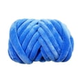 thumbnail image 4 of Hilo grueso de 21,9 yardas para tejer, hilo voluminoso, hilo tubular jumbo para tejer con brazo. Azul, 4 of 9
