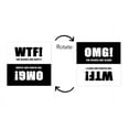thumbnail image 5 of Dishwasher Magnet Clean Dirty Sign - 2.5 x 2.5 Inch Square Black & White Refrigerator Magnets - WTF & OMG! Funny Housewarming Gifts by Flexible Magnets, 5 of 5