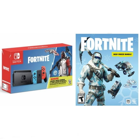 nintendo switch fortnite double helix bundle 1 000 fortnite v bucks bonus deep freeze bundle walmart com - fortnite deep freeze bundle nintendo switch