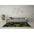 thumbnail image 3 of Ahgly Company Indoor Rectangle Patchwork Turquoise Blue Transitional Area Rugs, 8' x 12', 3 of 4