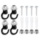 thumbnail image 1 of Uxcell Gancho de Techo 39mmx23mm Paquete de 4 Ganchos de Tornillo Accesorio para Luminarias para Colgar Plantas Candelabros Negro, 1 of 5