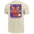 thumbnail image 3 of Men's  Cream Clemson Tigers Basketball Staredown Comfort Colors, 3 of 3