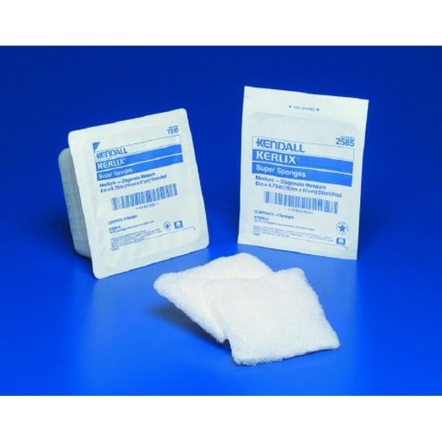 Kerlix Fluff Dressing Gauze 12-Ply 6 X 6-3/4 Inch Rectangle Sterile ...