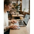 thumbnail image 2 of Wireless Mouse for Laptop, Ergonomic Silent Computer Mouse with USB & USB-C, 3 DPI 6 Buttons,Silver Grey, 2 of 8