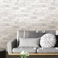 thumbnail image 2 of Papier Peint Autocollant Loft Brick, Blanc & Blanc Cassé, 2 of 7